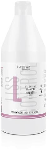 SALERM Keratin-Shampoo, glatt, 1200 ml, kontrolliert Frizz, weiches und glattes Haar, mit Hitzeschutz, erleichtert das Kämmen, Shampoo ohne Sulfate und Parabene