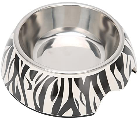 HEEPDD 2 in 1 Dog, Anti Slip Base, 2 in 1 Dog Food and Water Bowl, Durable and Easy to Carry, Rustproof, Stainless Steel Pet Bowl Feeder Dish Food and Water Bowl AntiSlip Base Stainless