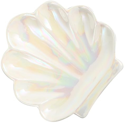 MAGICLULU 1 Pc Plaque de bijoux coquillage bureautique accessoires rangement chambre bol de coquillage plat de bijoux de coquillage boîtes à bijoux anneau ornement de plateau de bureau clé