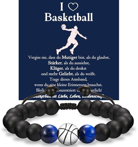 PDTU Basketball Geschenke Jungen, Basketball Geschenke für Jungs, Basketball Armband Geschenk für Teenager Sohn Enkel Neffe Bruder zum Einschulung Schulanfang Abschluss Geburtstag Weihnachten