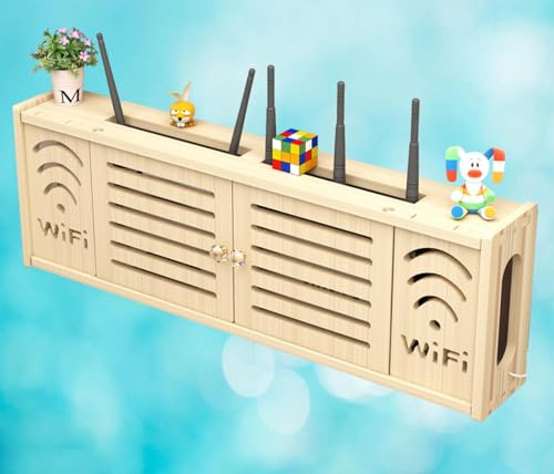 Router Rack Mount Wifi Router Bracket Wall Hanging Wall Mount Box Hanging Storage Box,C-71x24cm