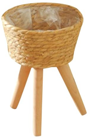 JPDGZ Soporte para macetas de suelo, cesta para plantas, soporte para plantas de interior, maceta, maceta, maceta, macetas, macetas de interior, cesta de cuerda con patas, maceta decorativa alta de