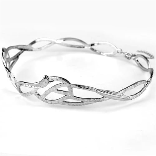 LXHZSY Elfenkrone Vintage Elfenkönig Der Elf Elfenkranz Kostümzubehör Haarschmuck Schmuck(Ancient Sliver)