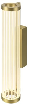 SLV QUIMERA MESSING | Wandleuchte Innen, Wandlampe Glas, Dimmbare Badlampe, Badezimmer Lampe Wand mit effizienter LED Technik, Vintage Innenleuchte mit Warmweißem Licht