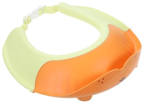 Kinder Haarwaschhaube mit Verstellbarer Schnalle, Kunststoff, Gelb