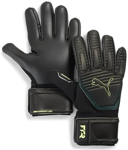 PUMA Unisex Future Match NC Fußball Torwarthandschuhe 10, Black Green Terrain Fizzy Light Yellow