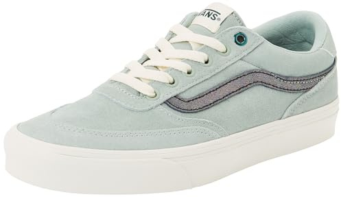 Vans Herren Brooklyn Suede Sneaker, Schwarz/Weiß, Grau/Olivgrün, 40 EU