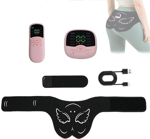 Mocoli EMS Trainingsgerät, Bauchmuskeltrainer Elektrisch Trainingsgerät zur gezielten Stimulation der Po Muskulatur Muskelaufbau Hüfttrainer Fitness Training für Frauen, Muskeltrainer Elektrisch