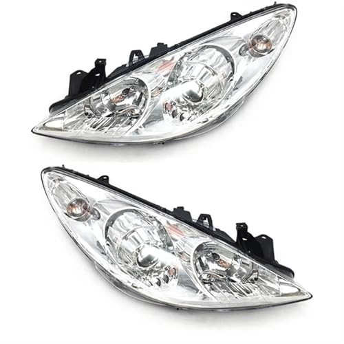 Xwthsch Bi Xenon Projecteur Principal pour Peugeot 307 2004 2005 2006 2007 2008 Phare Avant Pare-Chocs Phare Phare Assemblage Phare Lampe Frontale Assy 2 pièces Phare Avant
