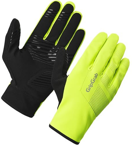 GripGrab Ride Winddichte Fahrradhandschuhe Herbst und Frühling Gepolstert | Gepolsterte Übergangshandschuhe mit DoctorGel Polsterung für MTB, Rennrad & Gravelbike, Frottee-Daumen & Reflex-Details