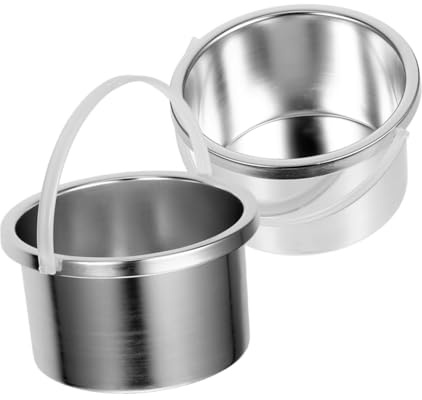 ELAYARD 2pcs Wax Warmer Liner Pot Hardwearing Aluminum Insert for Wax Melting Pot Electric Melter with Advanced Even Heating Technology for Safe Aromatherapy and Use