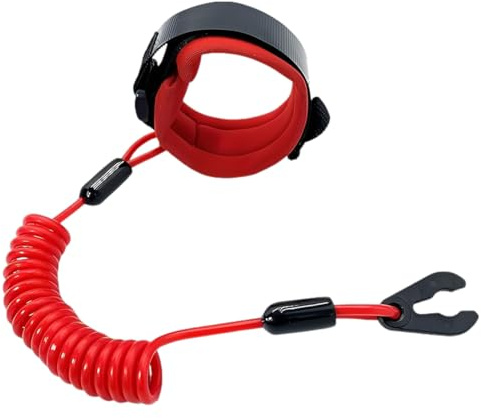 Lanière à Clé pour Interrupteur d'Arrêt du Moteur, Coupe Circuit Bateau, pour Arrêt d'Urgence de Bateau, Interrupteur Hors-bord Électrique