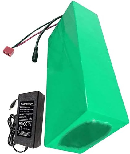 Rechargeable Lithium Battery 48V 10Ah with BMS Protection, Waterproof PVC, High Power for 200W-1000W Motors