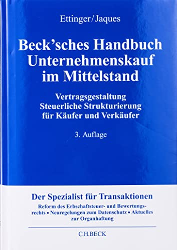 Beck'sches Handbuch Unternehmenskauf im Mittelstand