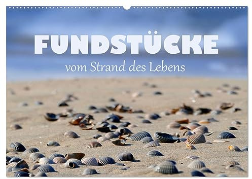 Fundstücke vom Strand des Lebens (Wandkalender 2026 DIN A2 quer), CALVENDO Monatskalender: Ausgewählte Lebensweisheiten und stimmungsvolle Bilder (CALVENDO Menschen)