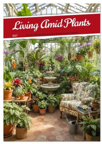 Living Amid Plants (Desk Calendar 2027 DIN A5 portrait), CALVENDO 12 Month DeskCalendar: The dream homes of true plant lovers - lush green oases ... architecture. (CALVENDO Hobbies)