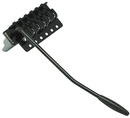 Babicz Full Contact Hardware Babicz FCH Z SERIES 6 Hole Strat Tremolo Wide Electric Guitar Bridge (FCHZ6STWBK)