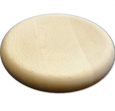 HOFMEISTER® Schneidebrett für Kräuter, 20 cm, Gemüse & Gewürze, rundes Kräuterbrett mit praktischer Auffang-Mulde, Holzbrett aus 100% EU Produktion, ermöglicht einfaches Schneiden