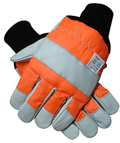 Chainsaw Gloves With Both Hand Protection Pro Quality Large L Size 10