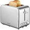 CONCEPT Hausgeräte Te2050 Toaster 2-Slice Stainless Steel 950 W 6 Burning Levels, Electronic Timer Polished Stainless Steel