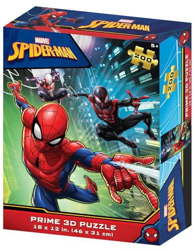 STAR WARS 33034 Prime 3D Box-Spiderman Jigsaw 200pc Puzzle, Mehrfarbig, único