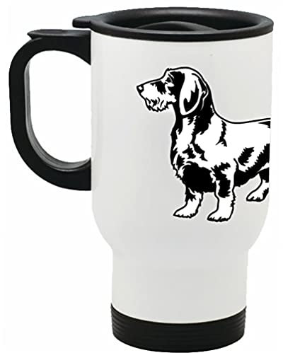 Steel Images Dachshund Travel Mug Gift Idea Sausage dog mug