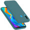 Cadorabo Hülle kompatibel mit Huawei P30 LITE Hülle Silikon Handyhülle für P30 LITE Case aus flüssigem Silikon- Kratzfeste und stoßfeste dünne TPU Schutzhülle - Liquid GRÜN