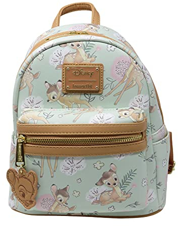 Loungefly Disney Bambi Dreamy Allover Print Womens Double Strap Shoulder Bag Purse