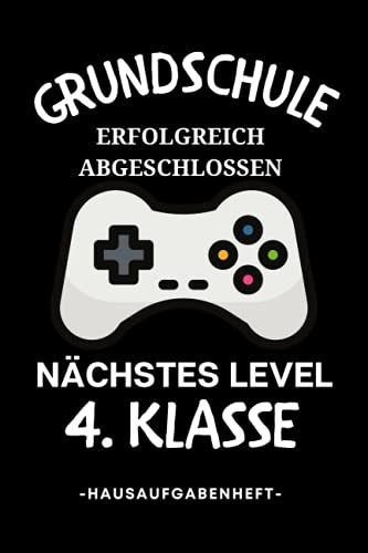 Hausaufgabenheft Grundschule 4 Klasse: Schülerkalender , mit 2x Stundenplan | DIN A5 | 109 Seiten | 52 woche , Schulplaner , Gamer Hausaufgabenplaner