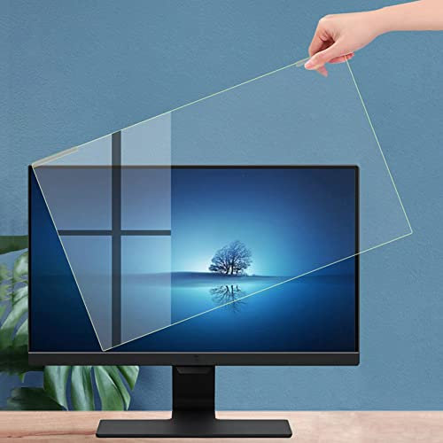 WLWLEO computadora Anti luz Azul Protector de Pantalla para 21,5 a 32 Pulgadas Monitor, Filtro protección Ocular Anti-UV, Panel Protector Colgante extraíble para 32 Pulgadas TV,28inch(635×370mm)
