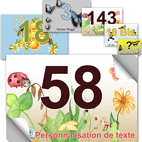 TOUTENPLAQUE Autocollant poubelle - collection papillon : À Personnaliser…