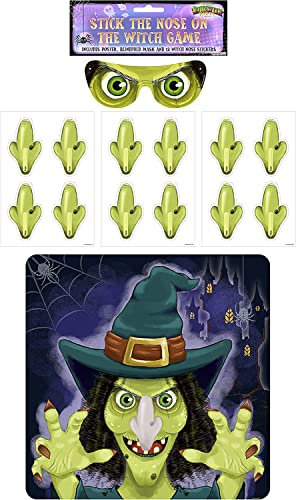 1ABOVE Stick the Nose on The Witch game- Halloween Party Game (1)
