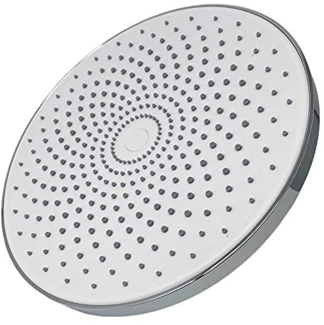 Vetrineinrete® Soffione per doccia da bagno rotondo 22 cm in abs doccetta con filtro anticalcare alta pressione cromato