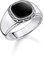 THOMAS SABO Unisex Ring schwarz 925 Sterlingsilber, Geschwärzt TR2388-641-11