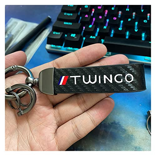 Motorrad Schlüsselanhänger Für Clio Duster KADJAR Logan Megane SANDERO Scenic TWINGO ZOE Auto Schlüsselanhänger Schlüsselhalter Lanyard Für Schlüssel (Farbe : TWINGO, Größe : Normal)