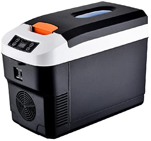 NIBHZ Portable Car Freezer Mini Refrigerator - Small Refrigerator for Car and Home with Display 12V/24V/220V Car Fridge Cooler Warmer,12L