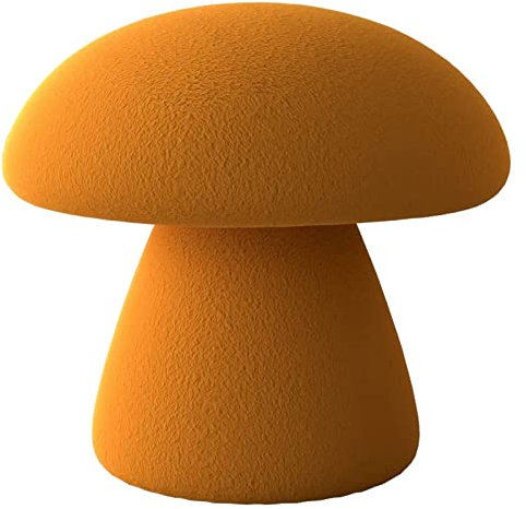 EnixWh Schuhschrank Ottomane, Pilz-Design, Make-up-Schuhhocker, Hocker, weich, für Erwachsene, Baby, Kinder, Geschenk, Dekor, Möbel, 3 Farben (Farbe: A, Größe: Halbmond)