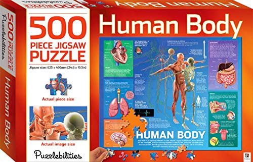 Puzzlebilities 500-Piece Jigsaw Puzzles for Children - Home Learning Educational Jigsaw (Human Body)
