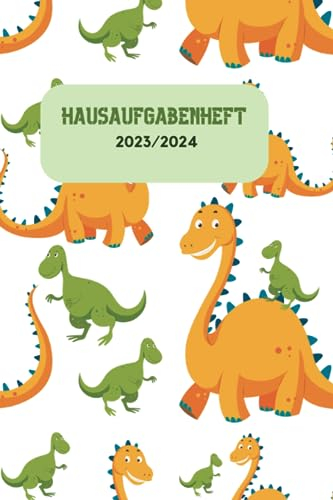 Hausaufgabenheft 2023/2024 - Einhorn: Schulplaner; ohne Datum frei Belegbar mit Stundenplan für Halbjahr