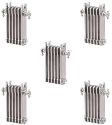 Paowsietiviity 5 set Cute Dollhouse Heating Radiator Miniature 1/12 Crafts Toy for Children