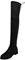 Fucouture Stivali Donna Nero 39.5 EU Chelsea Knee-High Autunno/Inverno Tinta Unita Sintetico