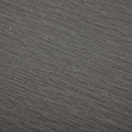 Wachstuch Tischdecke 160x220 cm oval Dunkelgrau abwaschbar Leinenoptik fein Struktur Gartentischdecke fleckenabweisend