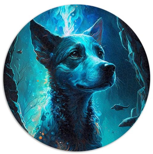 Puzzles for Jack Russell Terrier Dog puzzle jigsaws 1000 pieces for adults Premium Cardboard for Adults Family Educational Stress Relief Toy Puzzle 26.57x26.57inch
