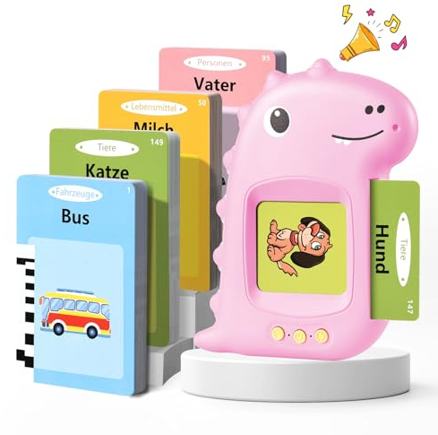 Sprechende Lernkarten Kinderspielzeug Ab 2 3 4 5 6 Jahre Lernspiele Für Autismus Lernspielzeug Deutsch Lernen Für Kinder Vorschulkinder Geschenk Für Jungen Mädchen 2-4 Jahre 224 Wörter Nur auf Deutsch