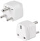 ZUOQIANG UK to India Plug Adapter, 3 Pin Prong Plugs Travel Adapter, UK To India Adaptor For India, Sri Lanka, Nepal Etc, Type D Indian Plug Adaptor(white Pack of 2)