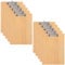 APACALI 10 Pièces A4 Planchettes à Pince, Porte-Blocs en Bois Avec Clip et Trou de Suspension, Clipboard A4 Porte-Formulaires, Porte Bloc Format A4 Pour bureau, travail, salle de classe, affaires