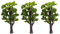 Model Trees Miniature Railway Building Scenery Landscape Trees for Birthday Cake Toppers Decoration
