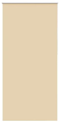 vidaXL Verdunkelungsrollo Beige 90x230cm Stoffbreite 85,7 cm Polyester, Rollo, Klemmfix, Thermorollo, Verdunklungsrollo, Klemmrollo, Fensterrollo