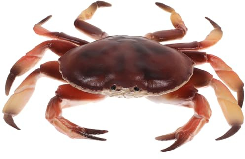 Figurine de Crabe Réaliste en Plastique, Modèle Animal de Simulation | décoration maison jardin, jouet éducatif, observation des animaux, plastique, chambre et crèche, collection