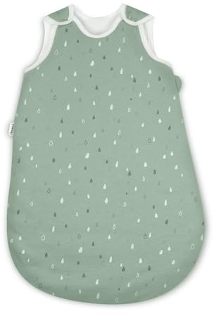 Ehrenkind® Baby Sommerschlafsack Rund | Bio-Baumwolle | Sommer Schlafsack Gr. 86/92 Jade Tropfen | Schlafsack Baby Schlafsack Kinder